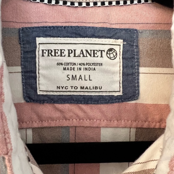 Men’s small stripe spring shirt sleeve button down - Picture 2 of 3